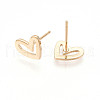 Brass Stud Earrings X-KK-S348-123-2