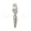 Brass Micro Pave Cubic Zirconia Pendants KK-I276-11P-01-1
