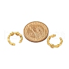 Rack Plating Brass Micro Pave Clear Cubic Zirconia Cuff Earrings for Women EJEW-C125-24E-G-5