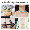 6M Polyester Flower Embroidery Lace Ribbon OCOR-TAC0015-14-8