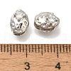 Brass Micro Pave Cubic Zirconia Beads KK-Q001-01P-3