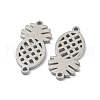 Non-Tarnish 304 Stainless Steel Connector Charms STAS-P344-06P-2