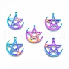 Ion Plating(IP) 201 Stainless Steel Pendants STAS-N098-116M-2
