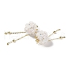 Handmade Polymer Clay Rhinestone Tassel Dangle Beads CLAY-H003-01G-01-2