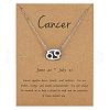 Alloy Constellation Pendant Necklaces WG6F1B2-18-1