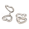 Brass Hoop Earrings EJEW-I289-01P-2