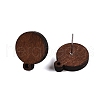 Poplar Wood Stud Earrings WOOD-N016-13A-2
