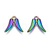 Rack Plating Rainbow Color Alloy Charms PALLOY-S180-326-2