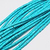 Synthetic Turquoise Beads Strands TURQ-G120-3x5mm-10-1