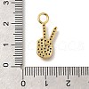 Brass Micro Pave Cubic Zirconia Pendants KK-M295-05G-3