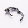 Brass Micro Pave Cubic Zirconia Hoop Earrings EJEW-F134-01B-3