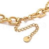 304 Stainless Steel Link Chain Necklace for Men Women NJEW-A032-05G-02-3