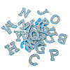 Alphabet Resin Rhinestone Patches DIY-TAC0005-45F-11