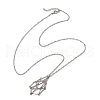 3Pcs 3 Sizes 304 Stainless Steel Singapore Chain Macrame Pouch Necklace Making NJEW-JN05066-2