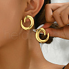 Geometric Spiral Square Earrings for Women ZH4935-1-1