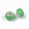 Crackle Resin European Beads RPDL-S012-B17-2