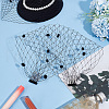Nylon Fascinator Mesh Face Veil OHAR-WH0034-09A-01-5