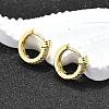 Brass Micro Pave Clear Cubic Zirconia Hoop Earrings EJEW-H157-08G-3