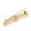 Brass Micro Pave Cubic Zirconia Brooches JEWB-Q007-01G-2