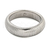 Non-Tarnish 304 Stainless Steel Spring Bangles for Women Men BJEW-U003-02G-P-2