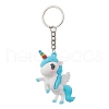 Cartoon Unicorn PVC Plastic Keychain KEYC-JKC00679-4