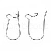 Tarnish Resistant 304 Stainless Steel Hoop Earring Findings STAS-S117-008C-01-3