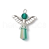 3Pcs Glass Pendants PALLOY-JF03664-04-3