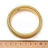 304 Stainless Steel Stretch Bracelets for Women Men BJEW-A031-02B-G-3