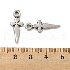 Non-Tarnish 304 Stainless Steel Pendants STAS-O004-06B-P-3
