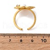 304 Stainless Steel Adjustable Cuff Rings for Women RJEW-B126-05G-02-5