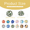 48Pcs 12 Styles Translucent Resin Cabochons RESI-TA0001-44-4