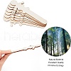 Gorgecraft 40 pcs 2 Styles Wooden Decorate Plate WOOD-GF0001-56-4