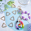 SUNNYCLUE 12Pcs Alloy Spring Gate Rings FIND-SC0010-18-4