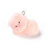 Flocking Resin Cute Pendants RESI-A040-02D-1