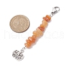 Halloween Pumpkin Alloy Pendant Decorations HJEW-JM02073-01-3