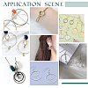 Unicraftale 400Pcs Brass Linking Rings UNKW-UN0002-99B-6