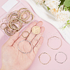 CHGCRAFT 48Pcs 12 Styles Alloy Open Back Bezel Pendants FIND-CA0008-84-3
