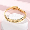 Brass Cuban Link Bracelets for Men Women BJEW-Q060-01G-1