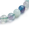 Natural Fluorite Stretch Bracelets BJEW-E373-8mm-10-6