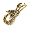 Cat Shape Colorful Rhinestone Brooches JEWB-S030-03B-2