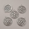 Tibetan Style Zinc Alloy Pendants TIBEP-WH0001-03AS-2