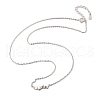 925 Sterling Silver Micro Pave Clear Micro Pave Cubic Zirconia Multi Heart Pendant Necklaces for Women NJEW-D315-01P-4