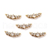 Brass Micro Pave Cubic Zirconia Pendants ZIRC-P092-029G-RS-1