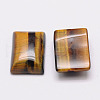 Rectangle Natural Tiger Eye Cabochons G-K032-04-2