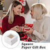 Square Kraft Paper Storage Gift Boxes CON-WH0095-81A-02-7