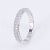 Brass Micro Pave Cubic Zirconia Finger Rings RJEW-E145-19P-19mm-2