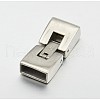 Smooth 304 Stainless Steel Watch Band Clasps STAS-E073-09-2