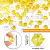 SUNNYCLUE 300Pcs 3 Colors Transparent Acrylic Beads OACR-SC0001-47C-2