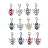 12Pcs 12 Colors Angel Acylic Imitation Pearl Pendant Decoration HJEW-JM02618-2