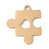 Manual Polishing 201 Stainless Steel Pendants STAS-M058-04G-1